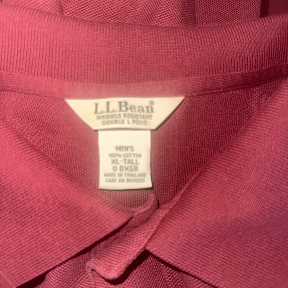 Men’s used XL tall pocket red polo LL bean shirt - Picture 3 of 3